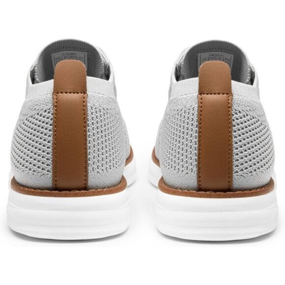 🆕Bruno Marc Men Grey Knit Flex Mesh Oxfords Lace-Up Lightweight Casual Sneakers - Picture 10 of 11